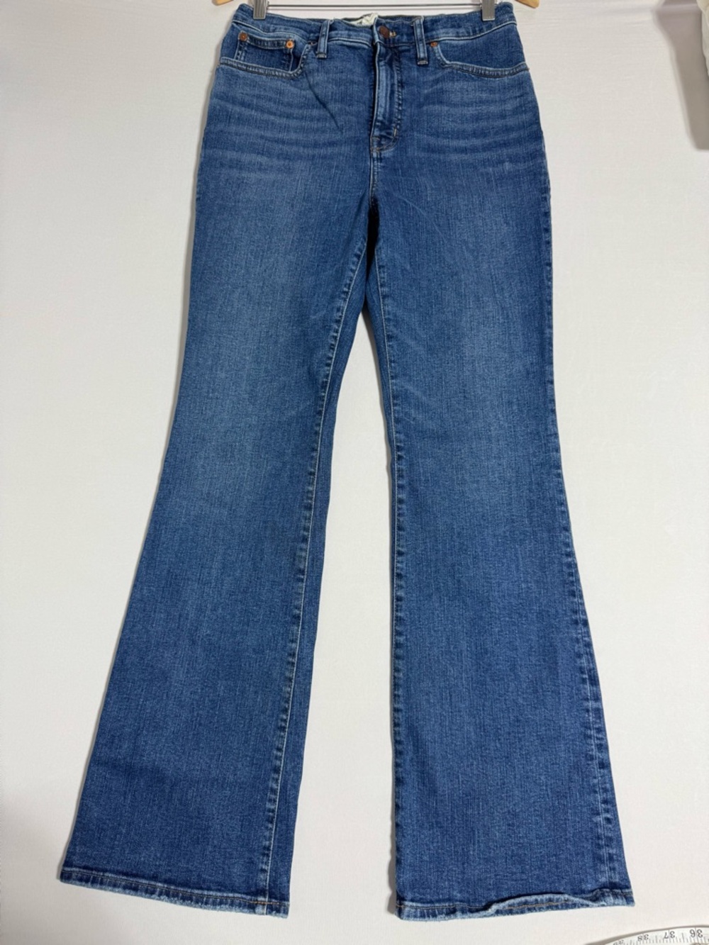 Madewell Medium Blue High-Rise Flare Jeans